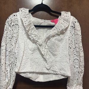 Lilly Pullitzer White Top/Skirt Set